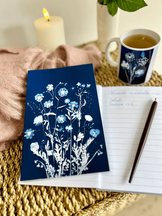 Carnet cyanotype "Eden"