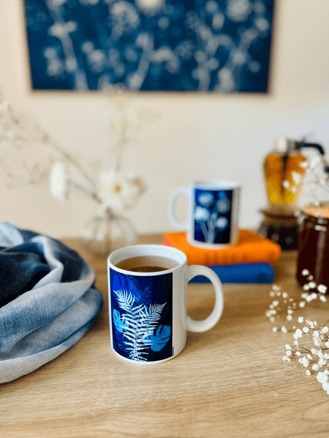 Mug cyanotype
